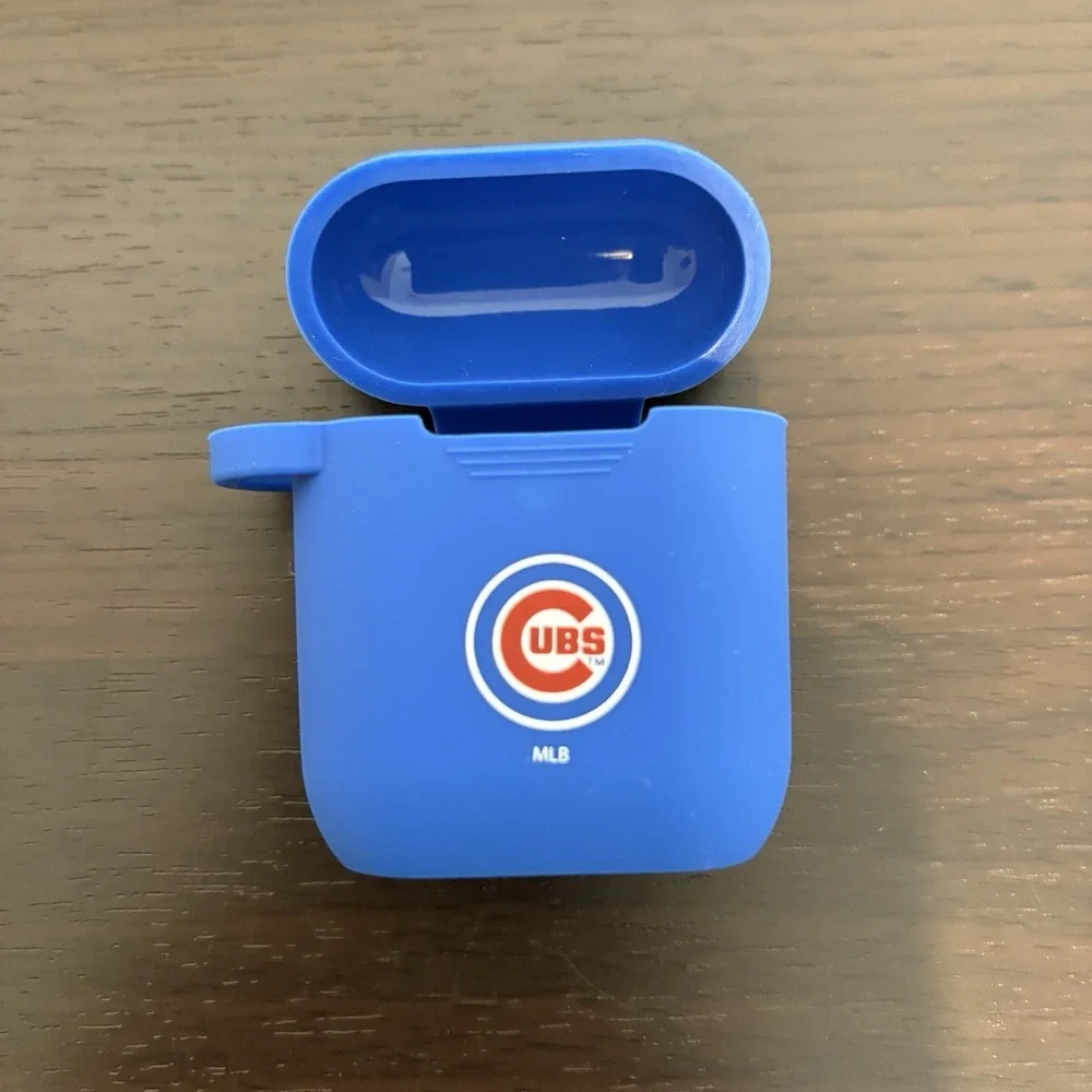 Chicago Cubs MLB AirPods Case Cover Blue Baseball (1st & 2nd Gen)